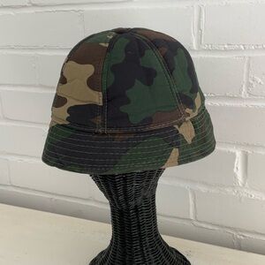Mens Classic Old Style Camouflage Bucket Hat Size XL